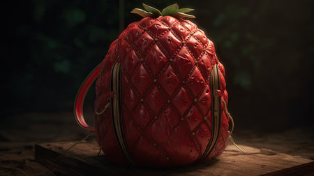 Ilusration of fresh strawberries, 3d realisticの素材