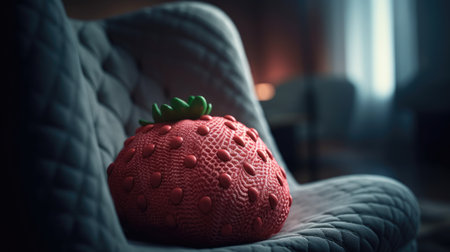Ilusration of fresh strawberries, 3d realisticの素材