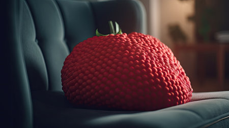 Ilusration of fresh strawberries, 3d realisticの素材