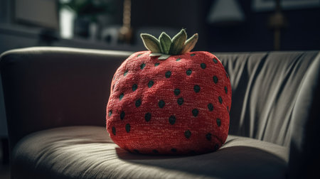 Ilusration of fresh strawberries, 3d realisticの素材