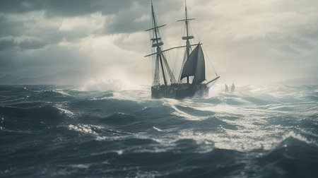 Illustration of a dolphin lumbe in the sea, 3d realisticの素材