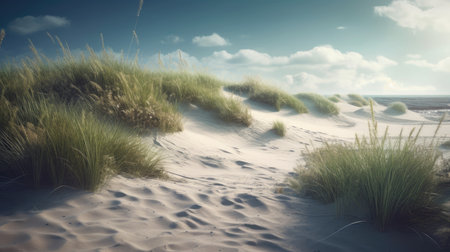 Illustration of the sea and marine life in it, 3d realisticの素材