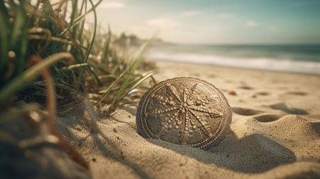 Illustration of the sea and marine life in it, 3d realisticの素材