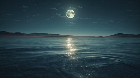 Illustration of the sea and marine life in it, 3d realisticの素材