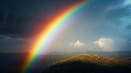 Illustration of morning sunlight with a beautiful view, 3d realisticの素材