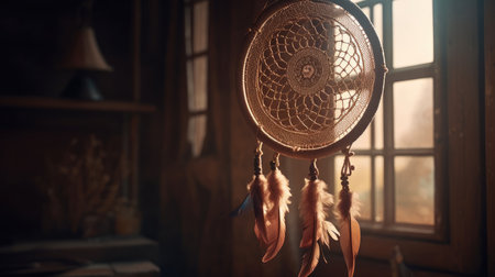 Illustration of morning sunlight with a beautiful view, 3d realisticの素材