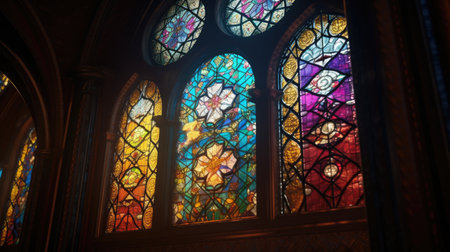 Beautiful mosque lantern illustration with Ramadan theme, 3d realisticの素材