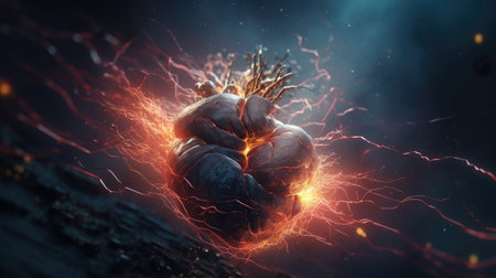 An illustration of the Big Bang explosion, 3d realisticの素材
