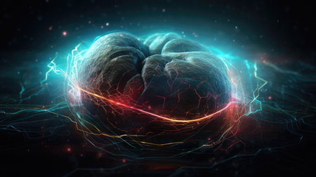 An illustration of the Big Bang explosion, 3d realisticの素材