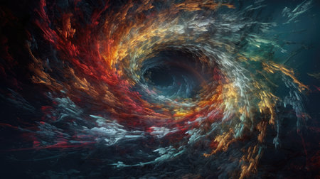 An illustration of the Big Bang explosion, 3d realisticの素材