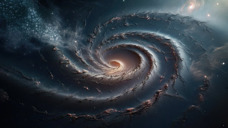 An illustration of the Big Bang explosion, 3d realisticの素材