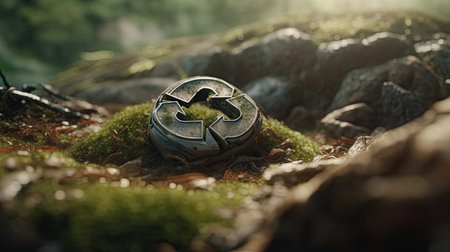 An illustration of National Earth Day, 3d realisticの素材