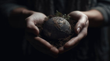 An illustration of National Earth Day, 3d realisticの素材