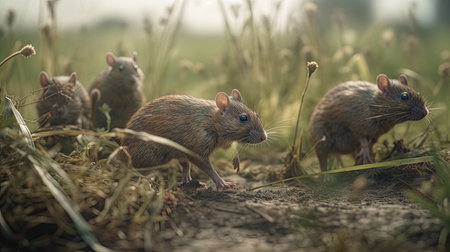 World Rat Day illustration, 3d realisticの素材