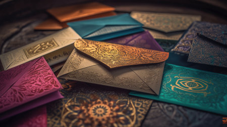 Illustration of Eid al-Fitr celebration, 3d realistic ilustrationの素材