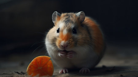 World Hamster Day illustration, 3d realistic animalの素材
