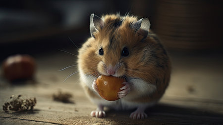 World Hamster Day illustration, 3d realistic animalの素材