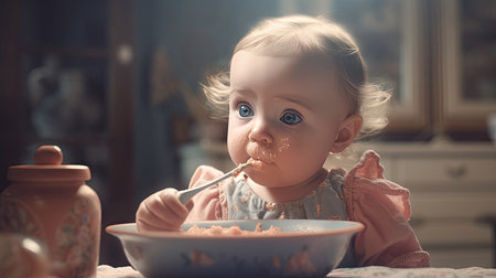 Illustrations about babies and complements about babies, 3d realisticの素材