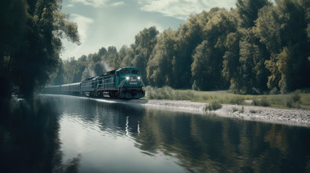 illustration of national train day, 3d realisticの素材