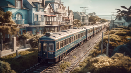 illustration of national train day, 3d realisticの素材