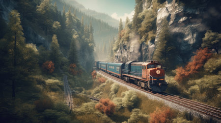 illustration of national train day, 3d realisticの素材