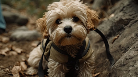 illustration of dog photo day, 3d realisticの素材