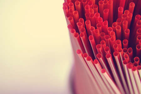 Juice straws abstract background for barsの写真素材
