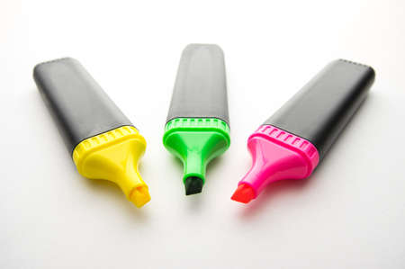 multiple highlightersの写真素材