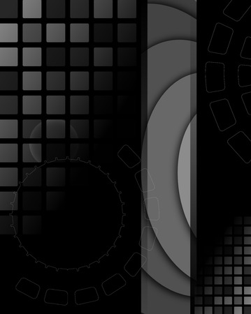 Abstract technology composition  Full editable vector illustrationのイラスト素材