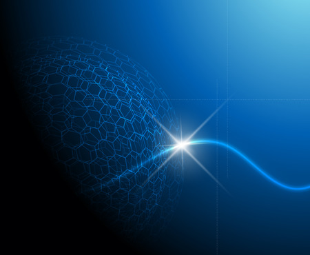 Blue technology background  Full editable vector illustrationのイラスト素材