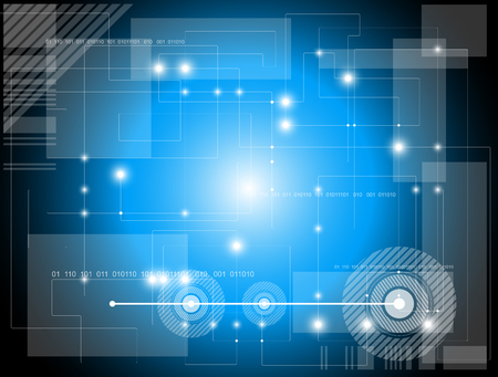 Blue technology background  Full editable vector illustrationのイラスト素材