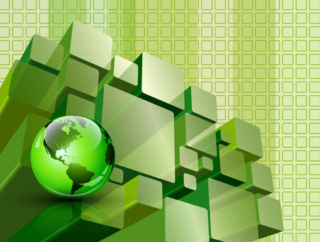 Abstract transparent modules composition  Full editable vector illustrationのイラスト素材