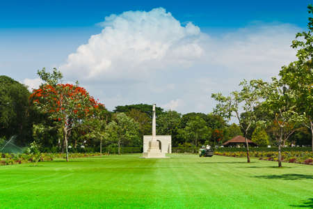 Grave Stone at World War II Cemetery, Kanchanaburi, Thailandのeditorial素材