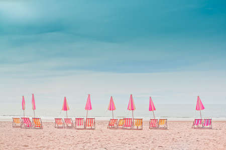 Cha- Am Beach, Thailand.の写真素材