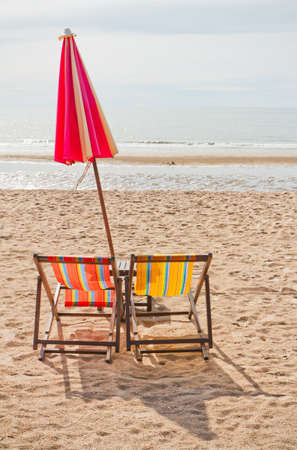 Cha- Am Beach, Thailand.の写真素材
