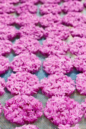 Khanom Nang Let   a type of rice cake eaten as a dessert in Thailand  の写真素材