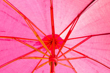 red  handmade umbrellaの写真素材