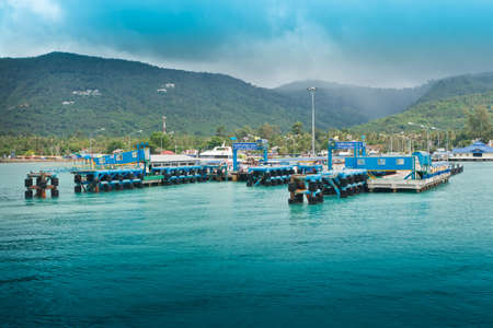 Ferry terminal on Koh Samui のeditorial素材