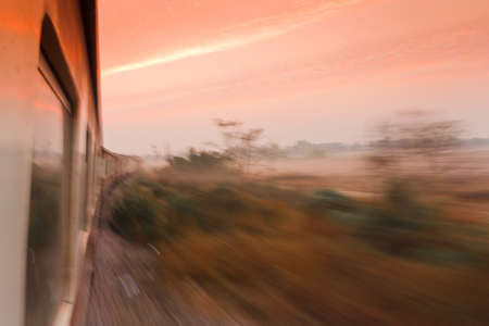 Diesel trains in Thailand の写真素材
