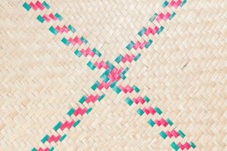 Mat weaving beautiful patterns 