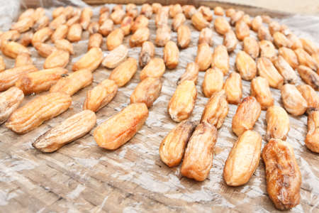 Dried banana, for preservation の写真素材