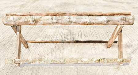 Empty pots for planting trees, made ââfrom Palm tree family の写真素材