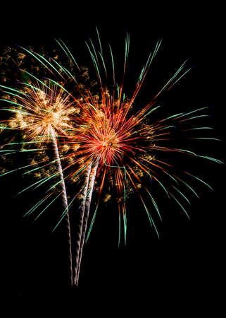 Colorful fireworksの写真素材
