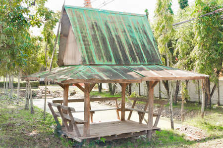 Pavilion for passengers   Bus stop   the oldestの写真素材