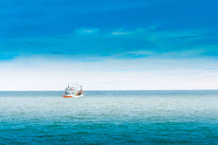 Fishing boats, at sea  cha-amの写真素材