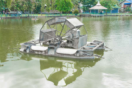 Aerator is Water mill to make the good environmentの写真素材