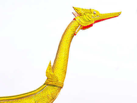 A large swan sculpture, Thai art.