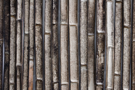 Bamboo fence background. Bamboo fence texture. Bamboo fence backgroundの写真素材