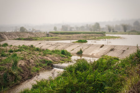 Small dam in rural Thailand