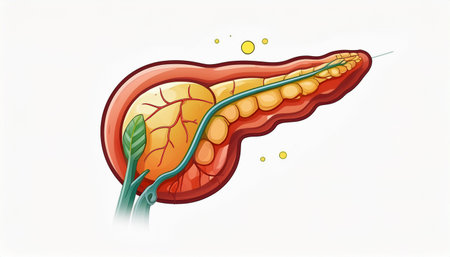 Illustration of human digestive system on white background, vector illustration.のイラスト素材